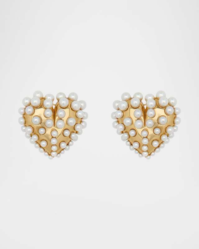Pearly-Set Stud Earrings
